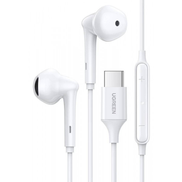 Фото - Наушники вкладыши проводные UGREEN EP101 Wired Earphones with Type-C Connector White (60700)