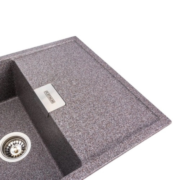 Фото - Мойка кухонная Platinum 8650 DIAMOND матовая (микс)