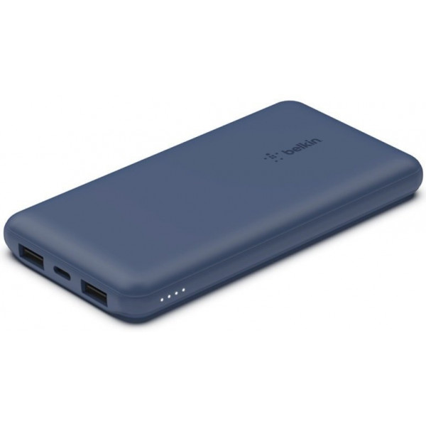Фото - Батарея мобильная Belkin 10000mAh 15W Dual USB-A USB-C Blue (BPB011BTBL)