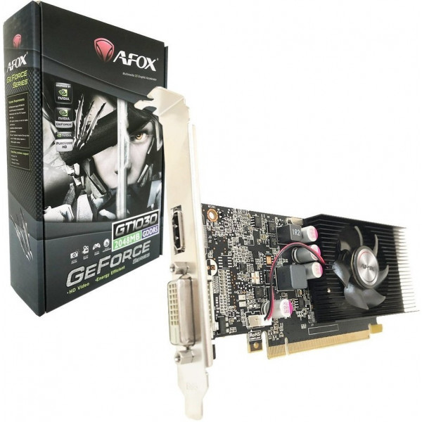 Фото - Видеокарта AFOX GeForce GT 1030 2GB GDDR5 (AF1030-2048D5L7)