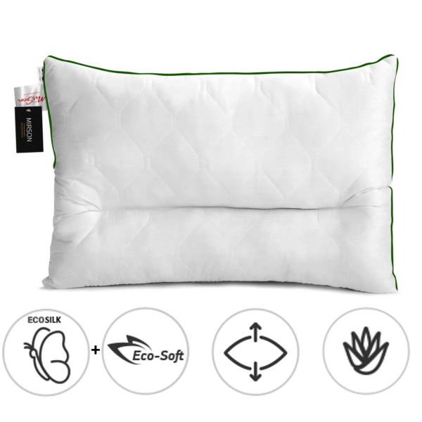 Фото - Подушка ортопедическая MirSon DeLuxe Eco-Soft Aloe Vera 564 50х70 см (2200000625151)
