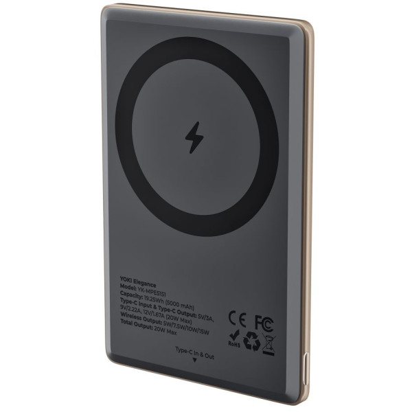 Фото - Батарея мобильная YOKI Magnetic Elegance 15W 5000 mAh (YK-MPE515 Titan)