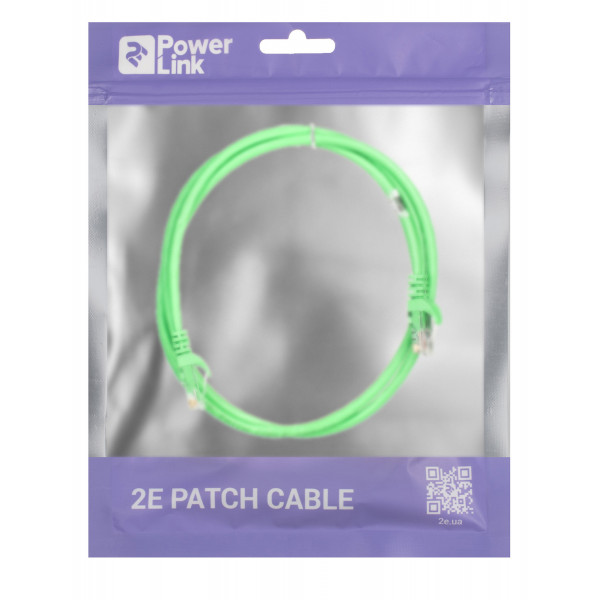 Фото - Кабель патч-корд 2E Cat 5e UTP RJ45 26AWG 1.20 m Green (2E-PC5ECA-120GRN)