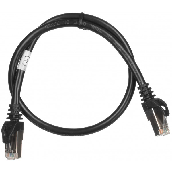 Фото - Кабель патч-корд 2E Cat 6 S-FTP RJ45 4Х2 27AWG 0.50 m Black (2E-PC6SFTPCOP-050BK)