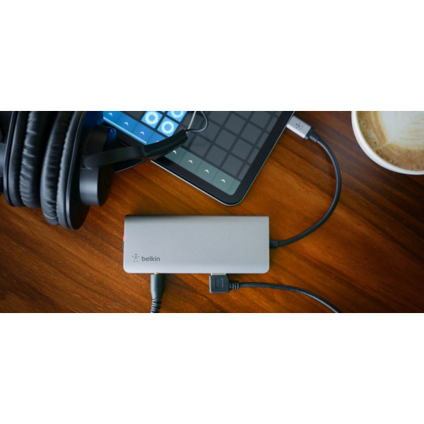 Фото - Хаб USB Belkin USB-C 7in1 Multiport Dock (AVC009BTSGY)