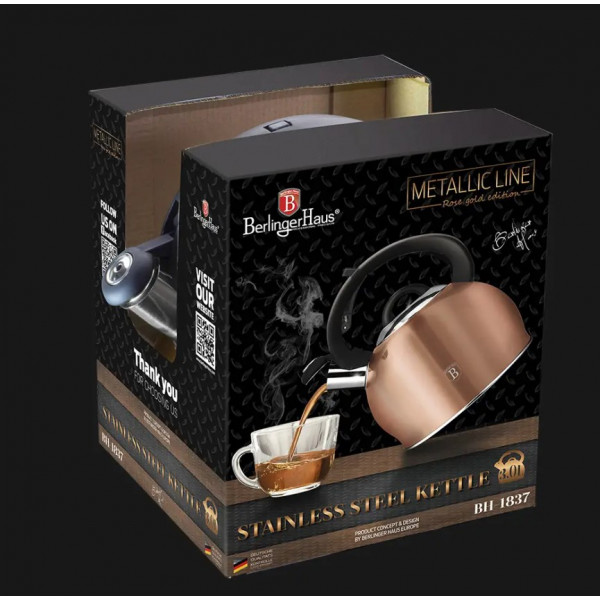 Фото - Чайник металлический BerlingerHaus 3 л. (BH 1075)