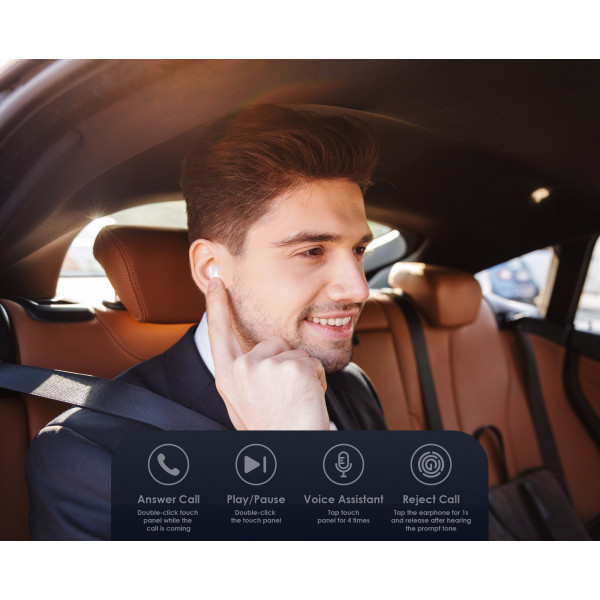 Фото - Bluetooth-гарнитура Tecno Minipods M1 White