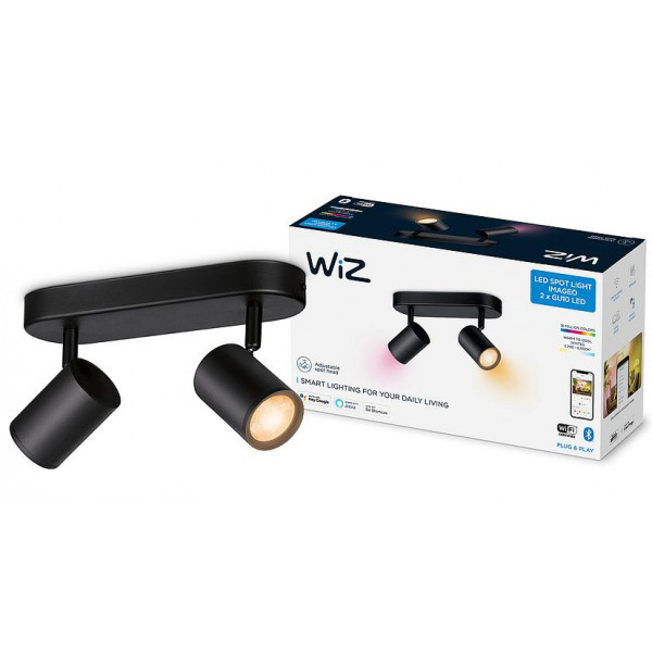 Фото - Умная лампа WiZ IMAGEO Spots 2x5W 2200-6500K RGB Wi-Fi (929002659101)