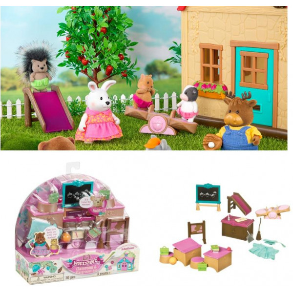 Фото - Коллекционная фигурка Li'l Woodzeez Класс и игровая площадка (WZ6764Z)