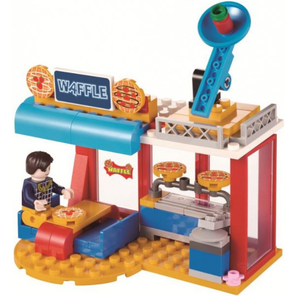 Фото - Пластиковый конструктор Super Wings Small Blocks Buildable Vehicle Set грузовик и магазин (EU385008)