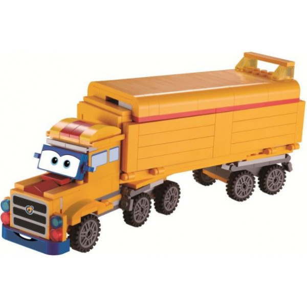 Фото - Пластиковый конструктор Super Wings Small Blocks Buildable Vehicle Set грузовик и магазин (EU385008)