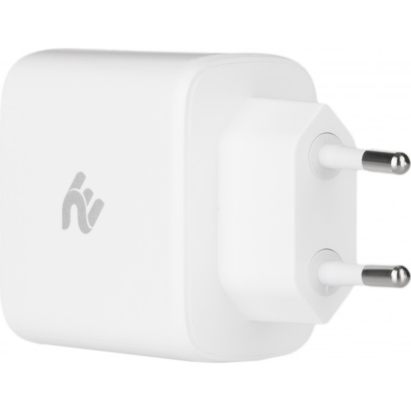 Фото - Сетевое зарядное устройство 2E USB-C Wall Charger GaN 65W White (2E-WC3USB65W-W)