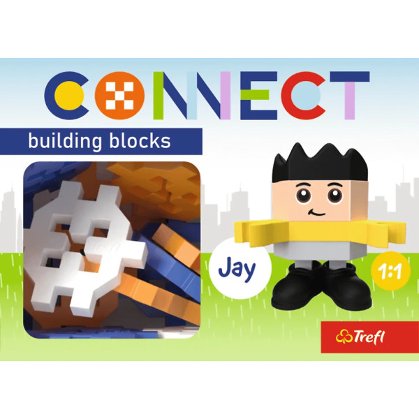 Фото - Пазлы (3-4 года) Trefl Connect 35 дет. с игровой фигуркой Jay (20061)