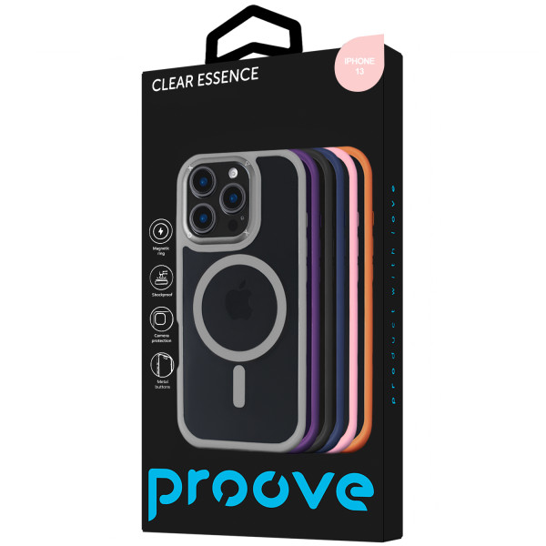 Фото - Чехол для смартфона Proove Clear Essence Case with Magnetic Ring iPhone 13 Pink Sand (PCCEIP130028)