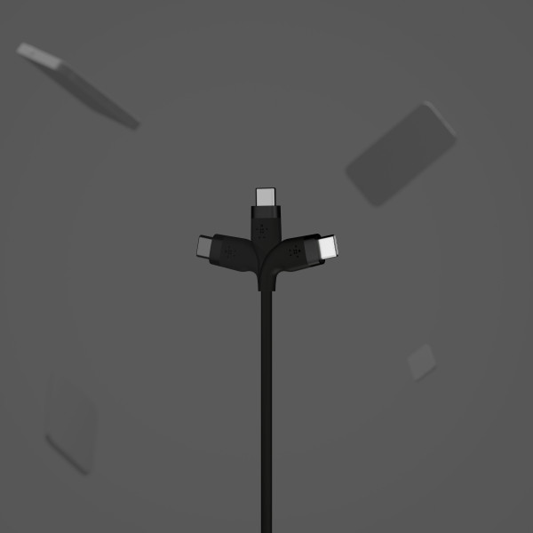 Фото - Кабель синхронизации данных Belkin USB-A - USB-C 2 м Black (CAB008BT2MBK)