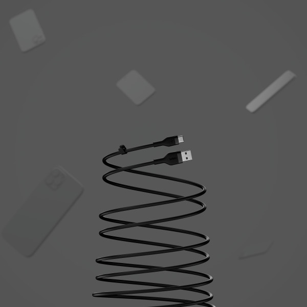 Фото - Кабель синхронизации данных Belkin USB-A - USB-C 2 м Black (CAB008BT2MBK)