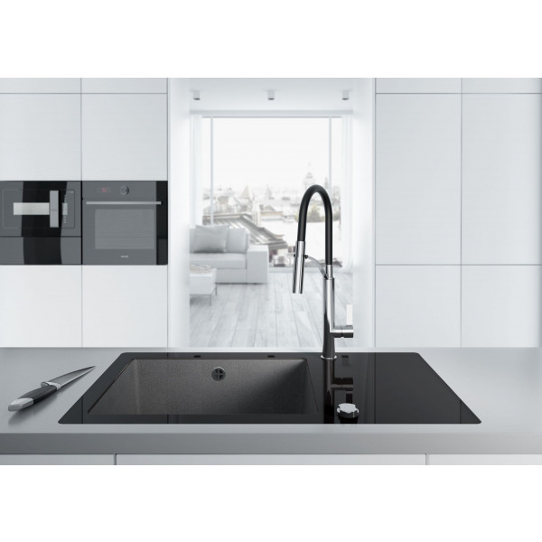 Фото - Смеситель кухонный Deante Gerbera Chrome/Black (BGB_B720)