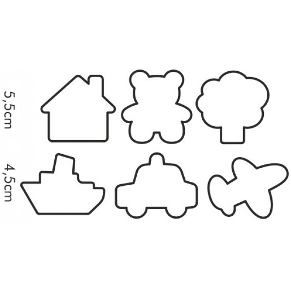 Фото - Набор форм для печенья tescoma 630921 Delicia Kids 6 шт.