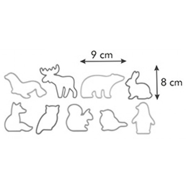 Фото - Набор форм для печенья tescoma 630929 Delicia Kids 9 шт.