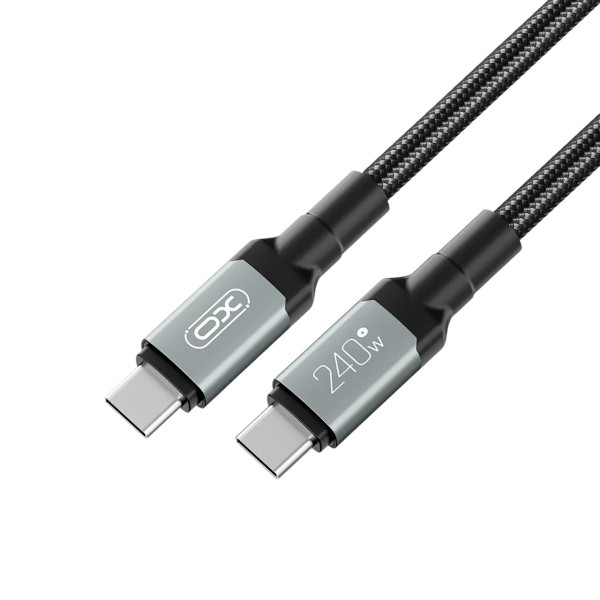 Фото - Кабель синхронизации данных XO USB Type-C - USB Type-C (NB-Q264B-CC.black)