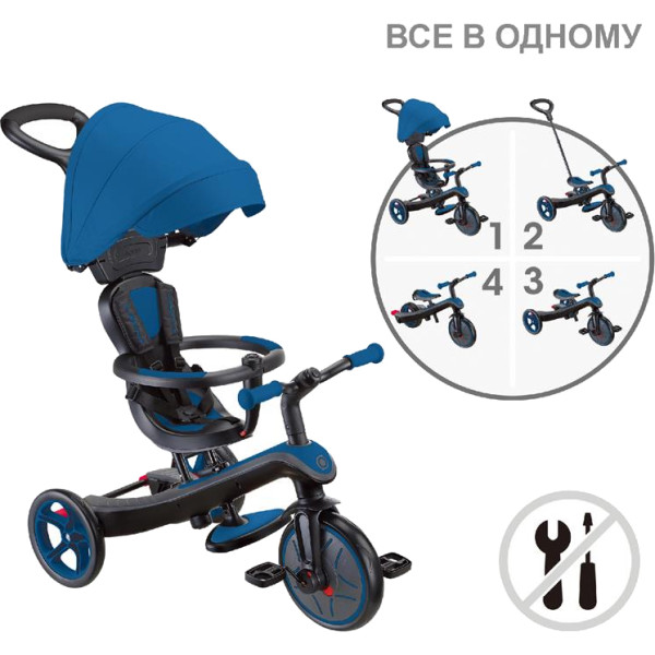 Фото - Трёхколёсный велосипед Globber EXPLORER TRIKE (634-100)