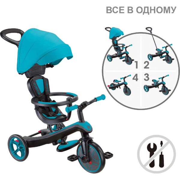 Фото - Трёхколёсный велосипед Globber EXPLORER TRIKE (634-105)