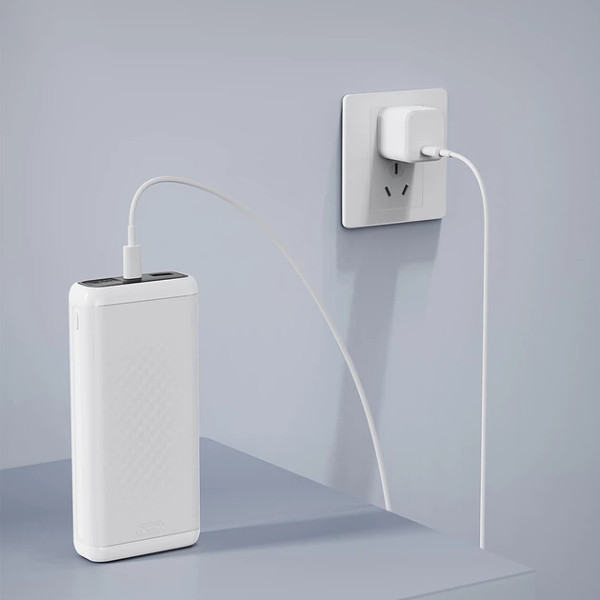 Фото - Батарея мобильная XO PB309 22.5W 20000 mAh White