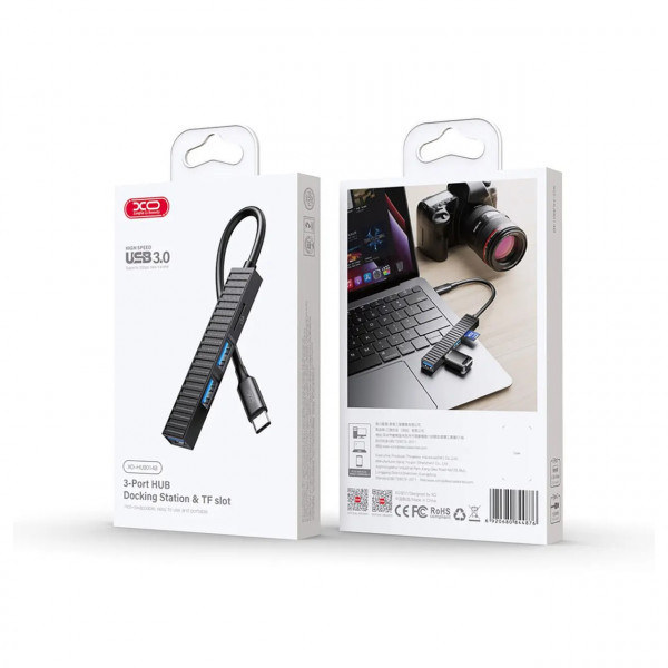Фото - Хаб USB XO HUB014B.black