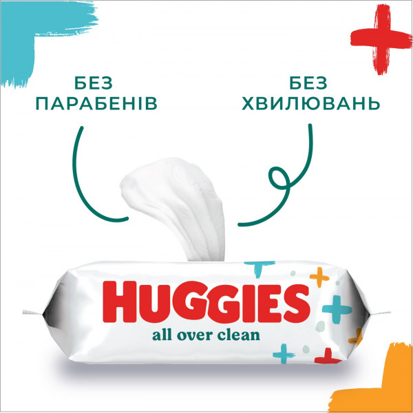 Фото - Салфетки влажные для детей Huggies All Over Clean, 56 шт.