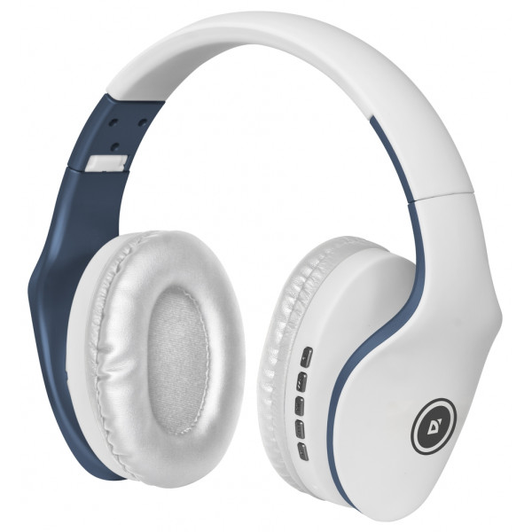 Фото - Наушники полноразмерные беспроводные Defender FreeMotion B525 Bluetooth White-Blue (63526) Фото - Наушники полноразмерные беспроводные Defender FreeMotion B525 Bluetooth White-Blue (63526)
