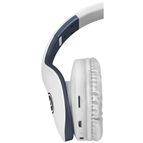 Фото - Наушники полноразмерные беспроводные Defender FreeMotion B525 Bluetooth White-Blue (63526)