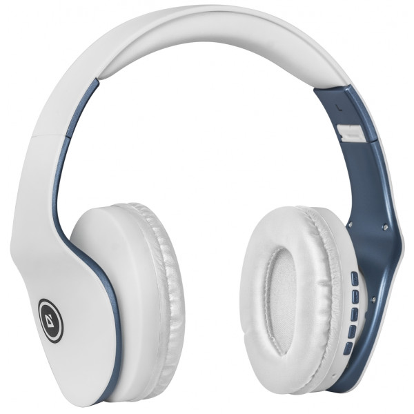 Фото - Наушники полноразмерные беспроводные Defender FreeMotion B525 Bluetooth White-Blue (63526)