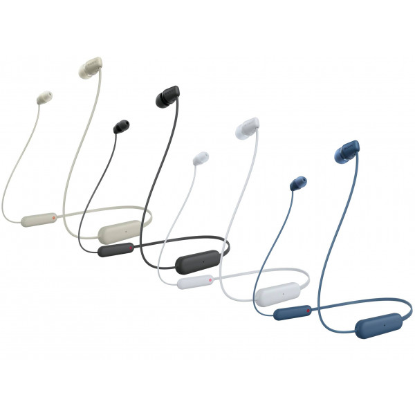 Фото - Уценка - Наушники вкладыши беспроводные Sony WI-C100 Blue (WIC100L.CE7)