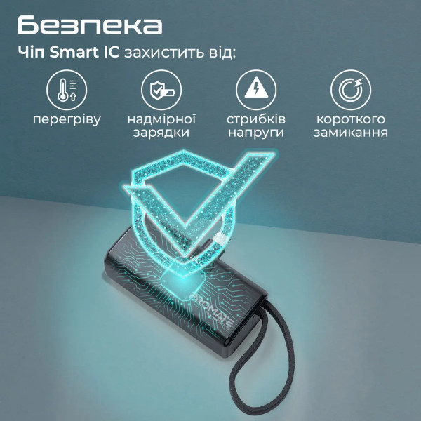 Фото - Батарея мобильная Promate 5000mAh (nanopack-5.black)