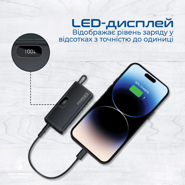 Фото - Батарея мобильная Promate 5000mAh (nanopack-5.black)