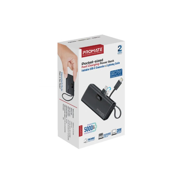 Фото - Батарея мобильная Promate 5000mAh (nanopack-5.black)