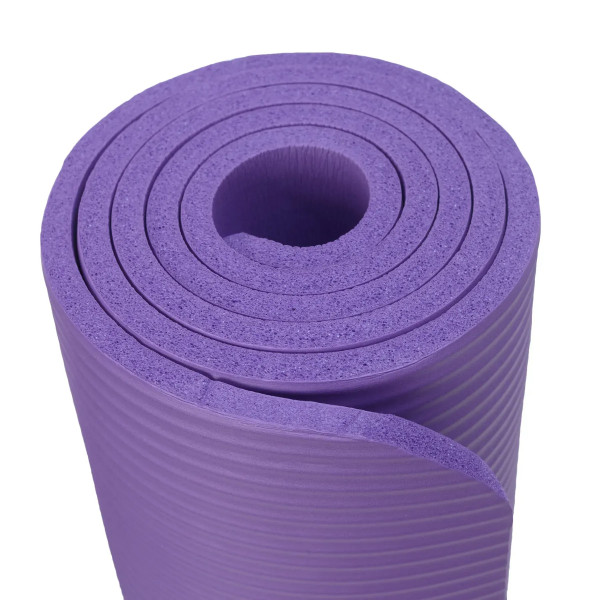Фото - Коврик для йоги и фитнеса TECOFIT NBR 183x61x1 см Фиолетовый +чехол-сумка в подарок (TOP20106462/6)