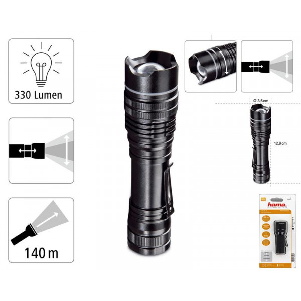 Фото - Фонарь Hama PRO 3 LED L330 Black