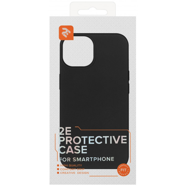 Фото - Чехол для смартфона 2E for Apple iPhone 14 Liquid Silicone Black (2E-IPH-14-OCLS-BK)
