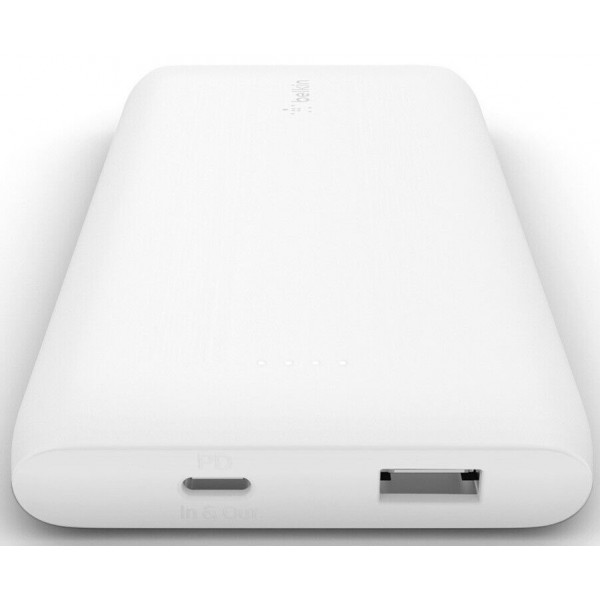 Фото - Батарея мобильная Belkin 10000mAh 18W USB-A USB-C White (BPB001BTWH)