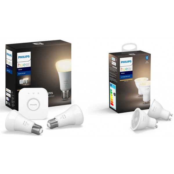 Фото - Умная лампа Philips Bridge E27 White 2 шт. та GU10 White 2 шт. (BRIDGE+E27W2P+GU10W2P)