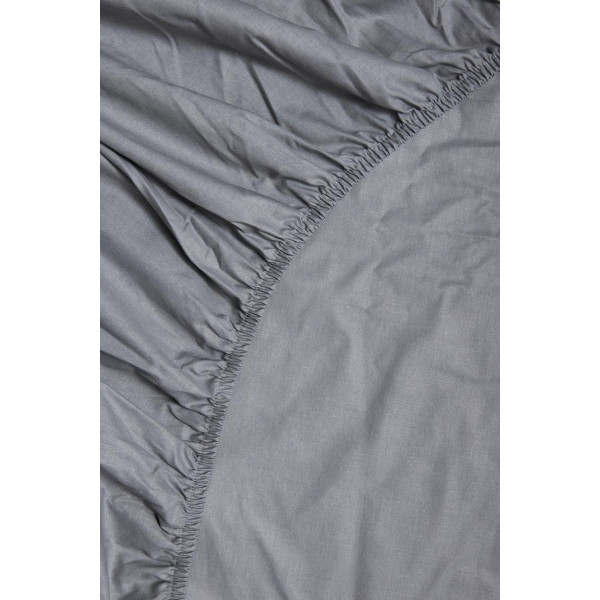 Фото - Простынь полуторная Moon&Star на резинке Gray Бязь Gold Люкс 140х200х20 см (MS-850000250)