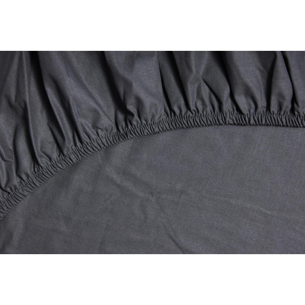 Фото - Простынь полуторная Moon&Star на резинке Sweat Gray Бязь Gold Люкс 140х200х20 см (MS-850000530)