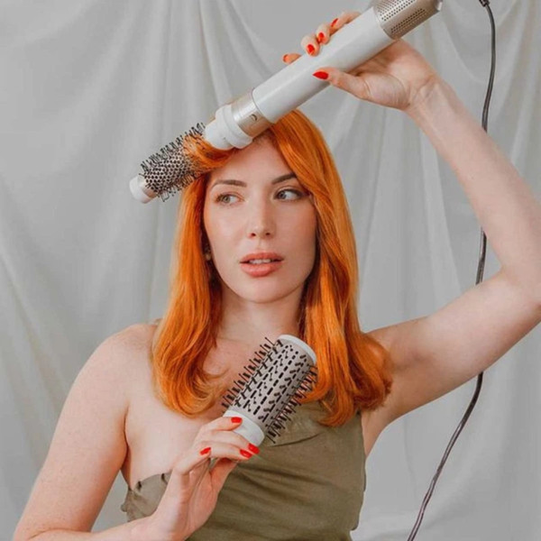 Фото - Стайлер Cecotec Bamba CeramicCare 10in1 AirGlam Champagne (CCTC-00246)