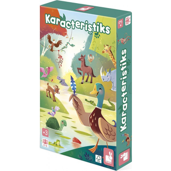 Фото - Настольная игра (3-4 года) Janod Характеристики животных (J02621)