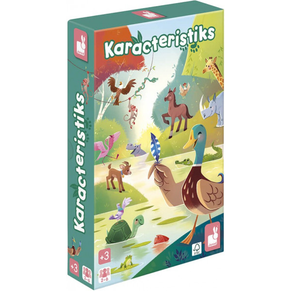 Фото - Настольная игра (3-4 года) Janod Характеристики животных (J02621)