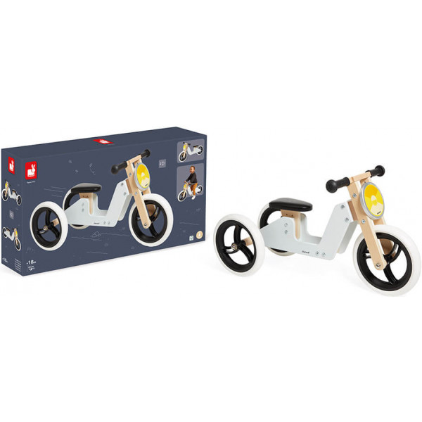 Фото - Беговел Janod Трехколесный велосипед 2 в 1 (J03280)