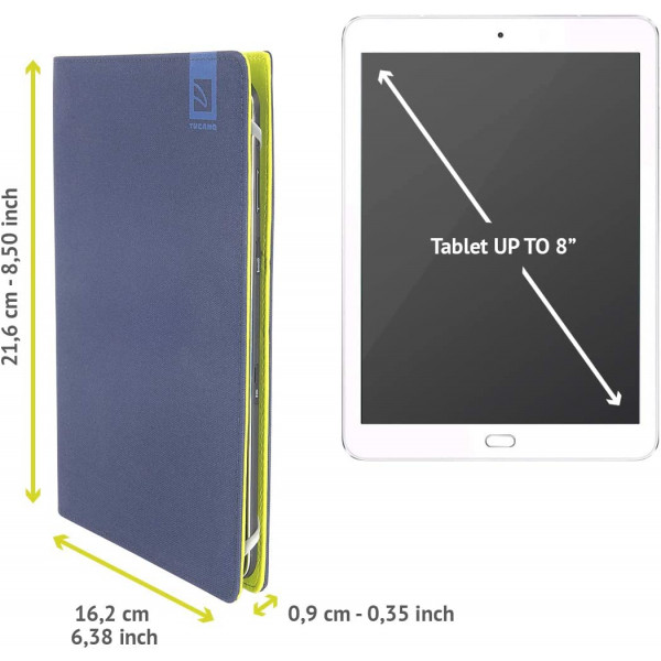 Фото - Чехол для планшета Tucano Vento Universal 7-8 Blue (TAB-VT78-B)