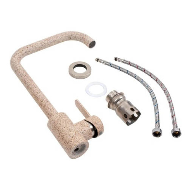 Фото - Смеситель кухонный Platinum KT 11 (3008B-FH) Карамель