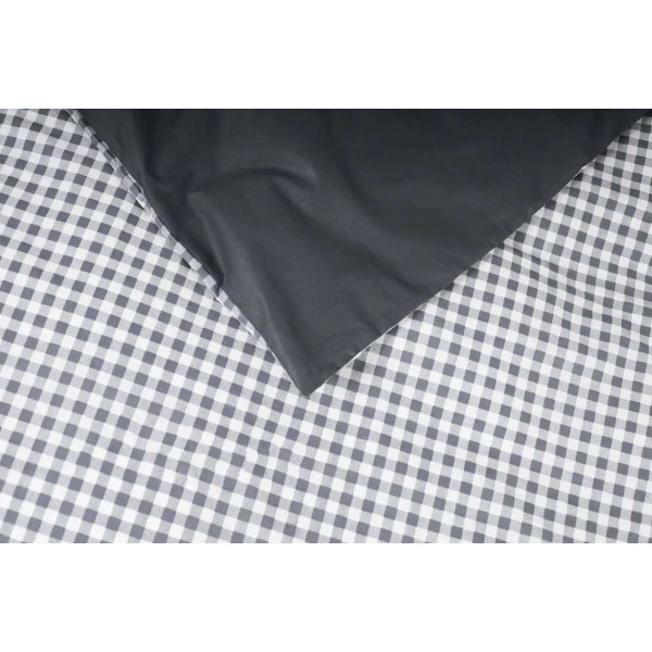 Фото - Пододеяльник полуторный евро Moon&Star Ranforce Elite Gray Square 160x220 см (MS-870000416)